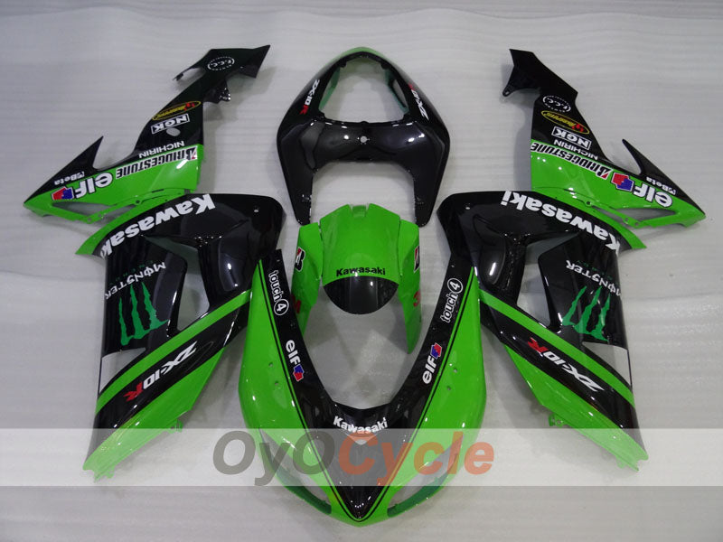 Kit carene a iniezione per NINJA ZX-10R 06-07 - Verde, Nero - Monster #OYO87906099 Immagine secondaria del prodotto