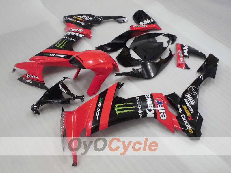 Kit carene a iniezione per NINJA ZX-10R 08-10 - Rosso, Nero - Monster #OYO87906103 Immagine principale del prodotto