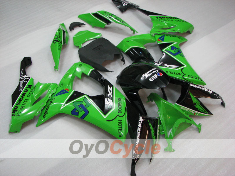 Kit carene stampate a iniezione per NINJA ZX-10R 08-10 - Verde, Nero - Personalizza #OYO87906105 Immagine principale del prodotto