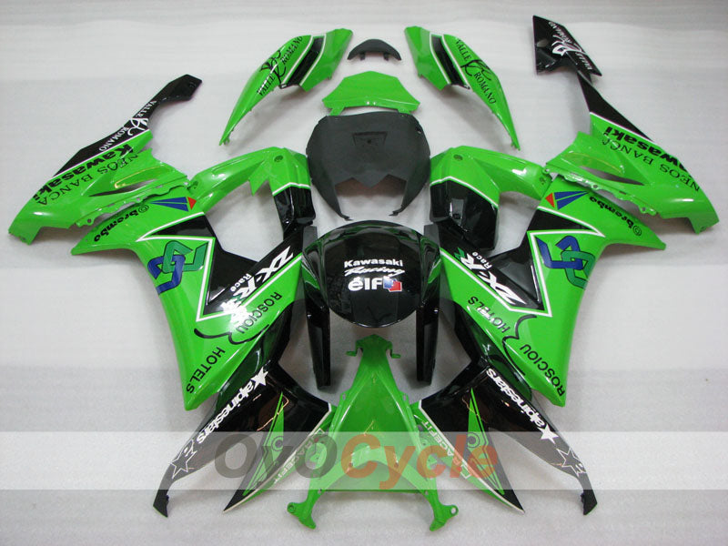 Kit carene stampate a iniezione per NINJA ZX-10R 08-10 - Verde, Nero - Personalizza #OYO87906105 Immagine secondaria del prodotto