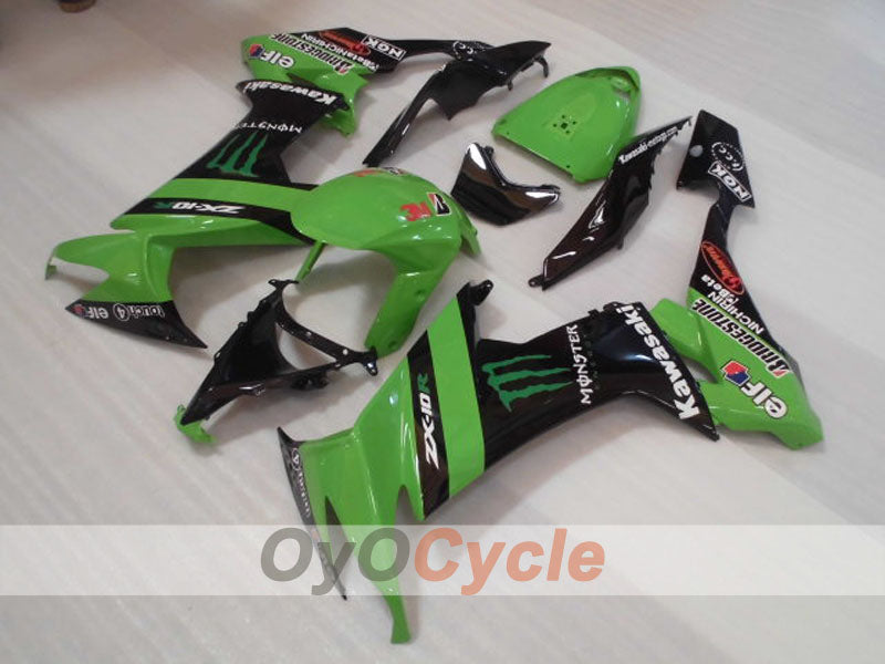 Kit carene a iniezione per NINJA ZX-10R 08-10 - Verde, Nero - Monster #OYO87906106 Immagine secondaria del prodotto