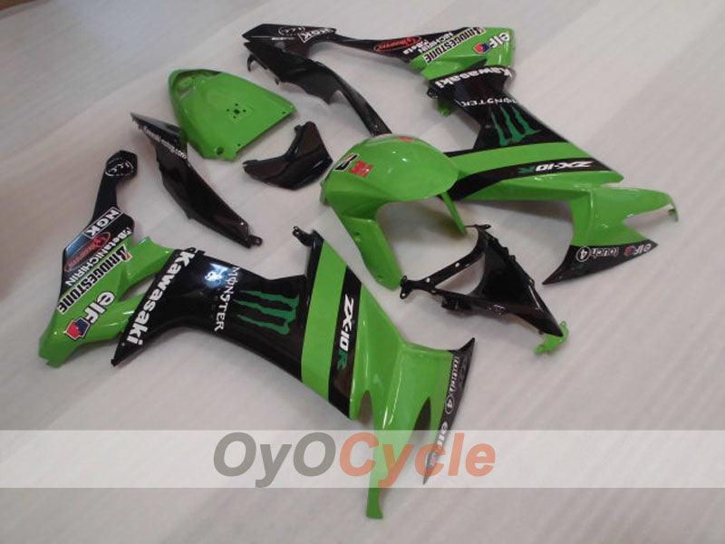 Kit carene a iniezione per NINJA ZX-10R 08-10 - Verde, Nero - Monster #OYO87906106 Immagine principale del prodotto