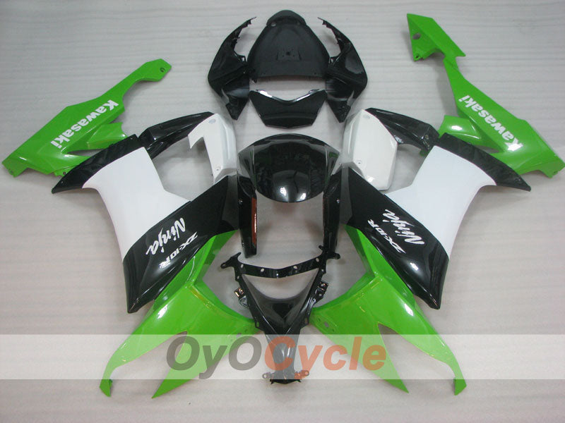 Kit carene stampate a iniezione per NINJA ZX-10R 08-10 - Verde, Bianco, Nero - Stile originale #OYO87906107 Immagine secondaria del prodotto