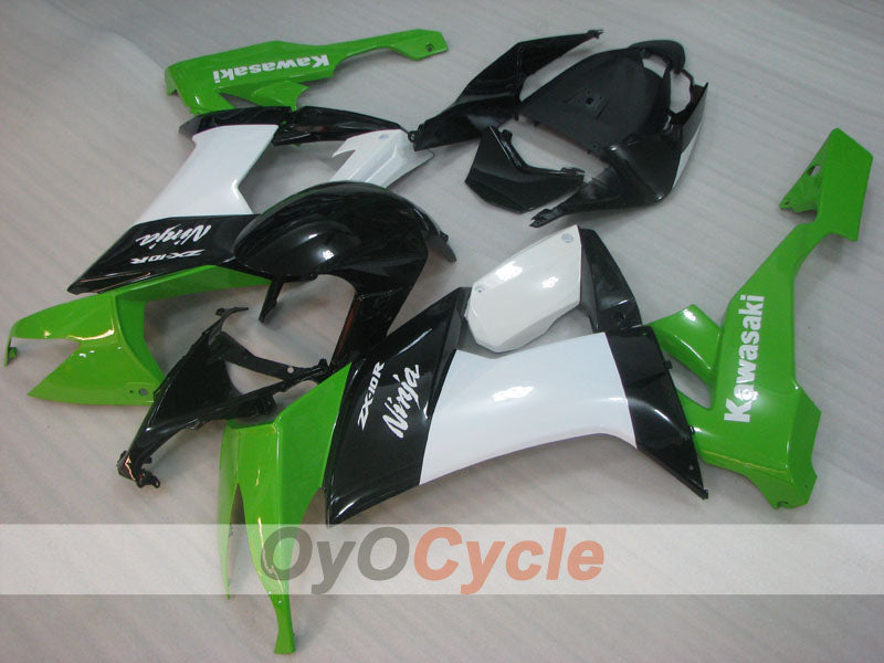 Kit carene stampate a iniezione per NINJA ZX-10R 08-10 - Verde, Bianco, Nero - Stile originale #OYO87906107 Immagine principale del prodotto