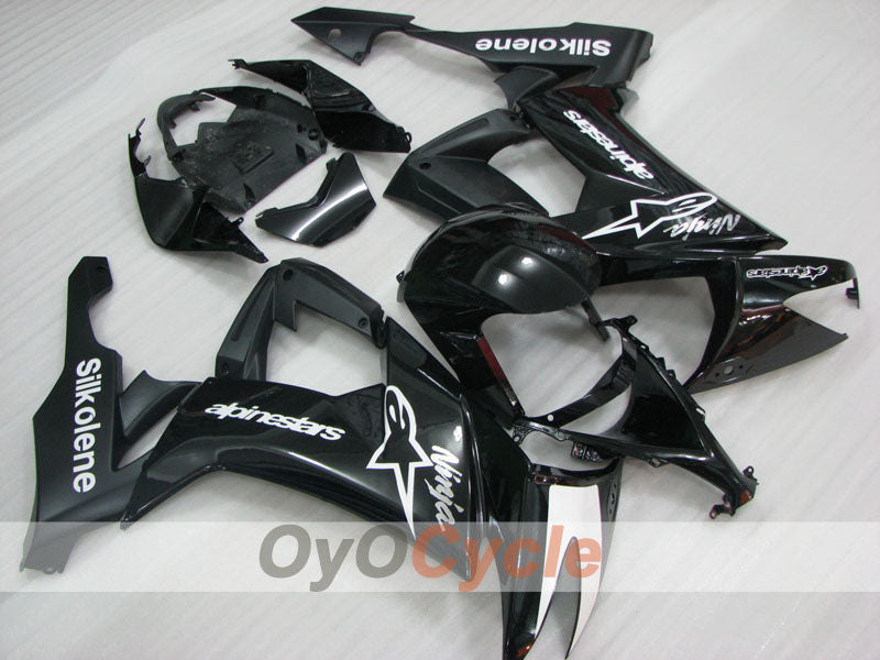 Kit carene stampate a iniezione per NINJA ZX-10R 08-10 - Nero - Stile originale #OYO87906108 Immagine principale del prodotto