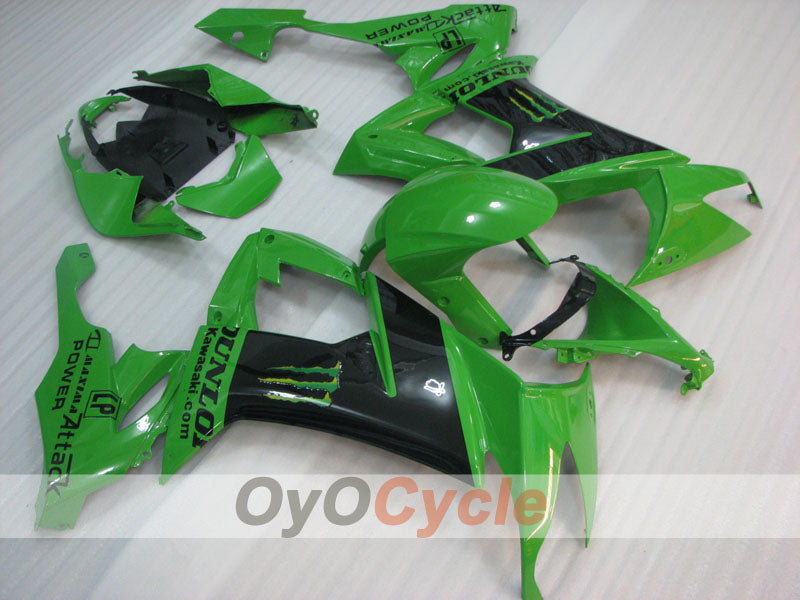 Kit carene stampate a iniezione per NINJA ZX-10R 08-10 - Verde, Nero - Monster #OYO87906113 Immagine principale del prodotto