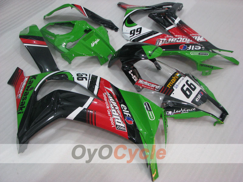Kit carene stampate a iniezione per NINJA ZX-10R 11-15 - Verde, Nero - Stile originale #OYO87906114 Immagine principale del prodotto