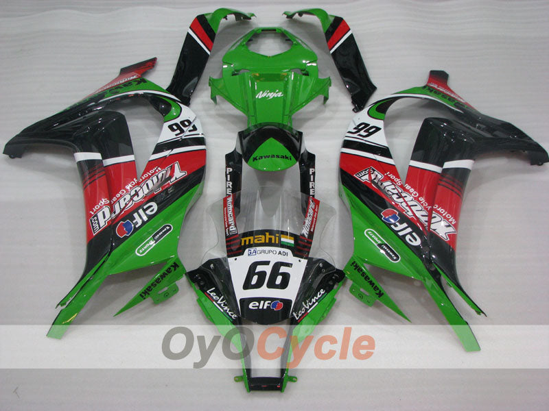 Kit carene stampate a iniezione per NINJA ZX-10R 11-15 - Verde, Nero - Stile originale #OYO87906114 Immagine secondaria del prodotto