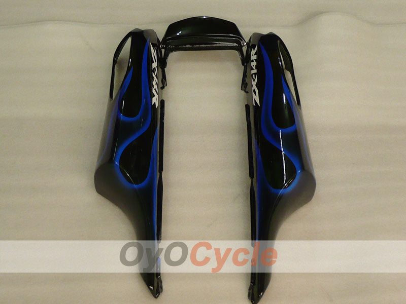 Kit carene a iniezione per NINJA ZX-14R 06-11 - Blu, Nero - Fiamma #OYO87906127