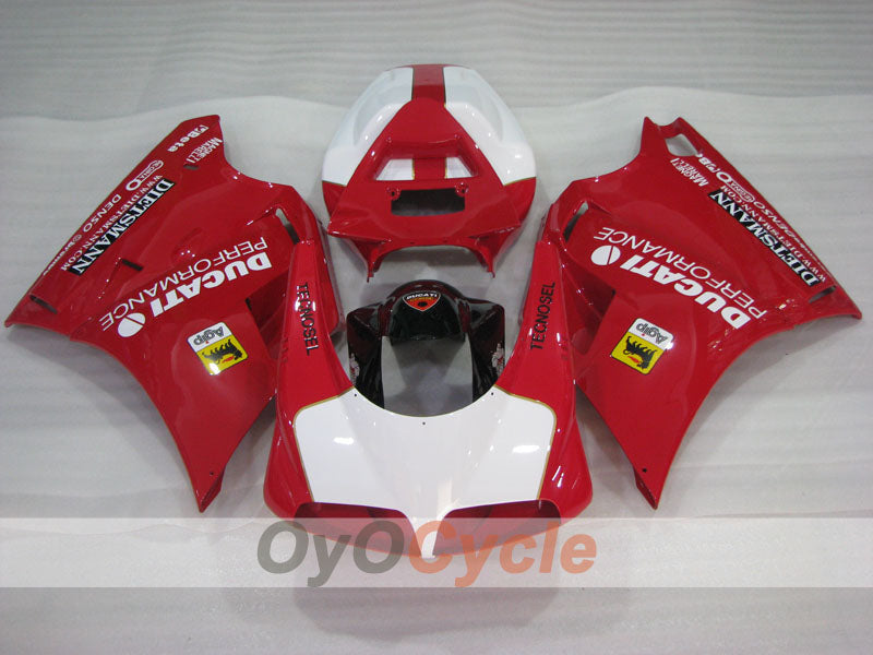 Carene ad iniezione per Ducati 996 del 99-02 - Rosso, Bianco - Performance #OYO87906142 Immagine secondaria del prodotto