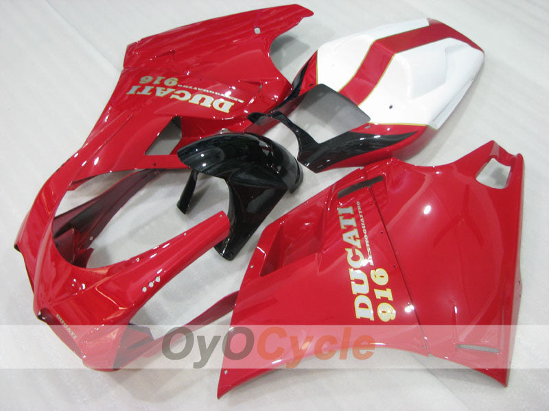 Carena a iniezione per Ducati 916 del 94-98 - Rosso, Bianco - Stile Fabbrica #OYO87906175 Immagine principale del prodotto