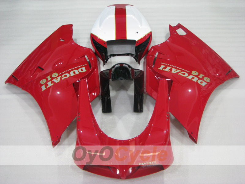 Carena a iniezione per Ducati 916 del 94-98 - Rosso, Bianco - Stile Fabbrica #OYO87906175 Immagine secondaria del prodotto
