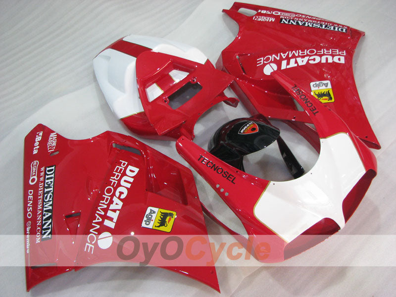 Kit carene a iniezione per Ducati 916 del 94-98 - Rosso, Bianco - Performance #OYO87906178 Immagine principale del prodotto