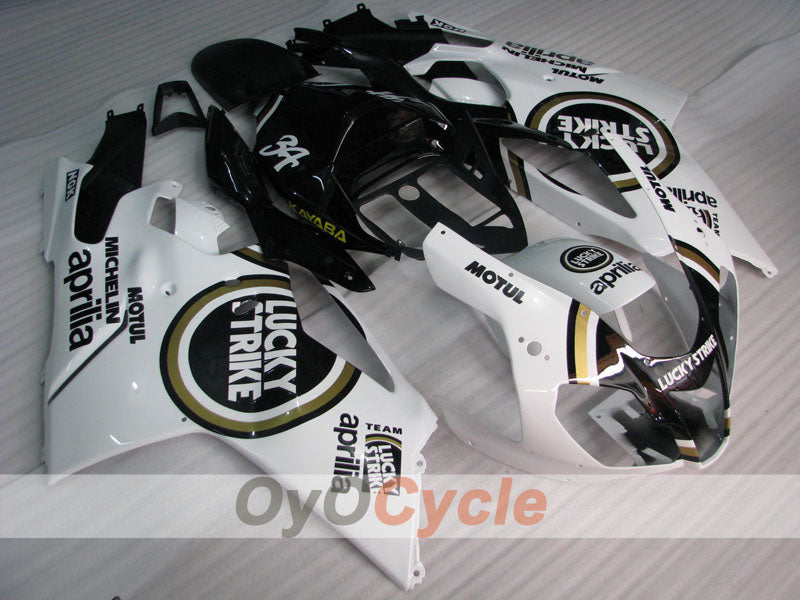 Kit carene per Aprilia RSV1000R 03-06 - Bianco, Nero - Lucky Strike #OYO87906292 Immagine secondaria del prodotto