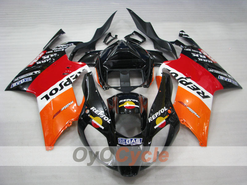 Kit carene per Aprilia RSV1000R 03-06 - Rosso, Arancione, Nero - PEPSI #OYO87906293 Immagine secondaria del prodotto