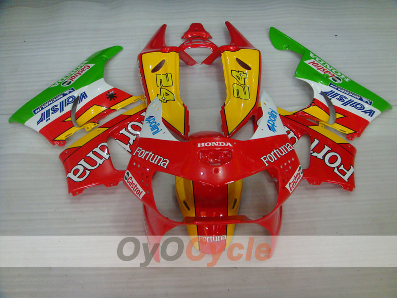 Carena completa per CBR919RR 98-99 - Rosso, Giallo, Verde - Fortuna #OYO87906367 Immagine secondaria del prodotto