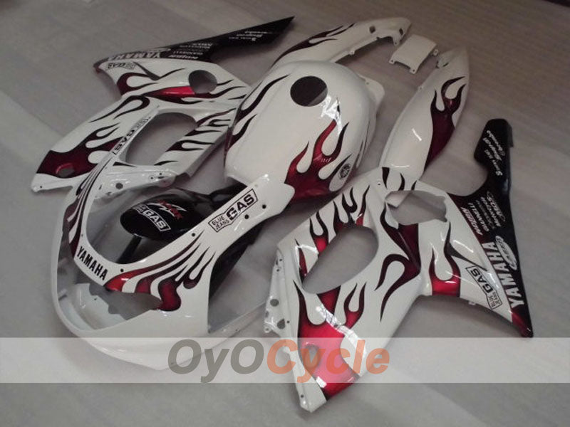 Kit carene a iniezione per YZF600R 97-07 - Rosso, Bianco - Personalizza #OYO87906405 Immagine principale del prodotto