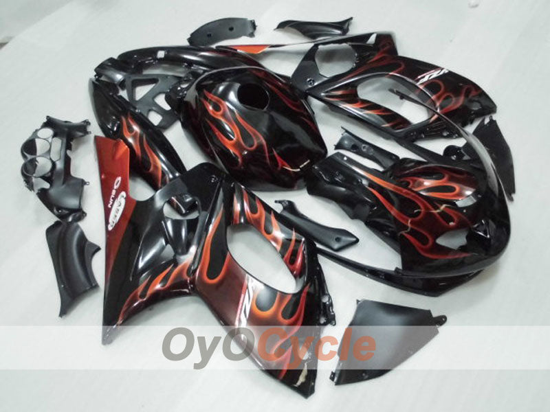 Carena a iniezione per YZF600R 97-07 - Arancione, Nero - Fiamma #OYO87906406 Immagine principale del prodotto