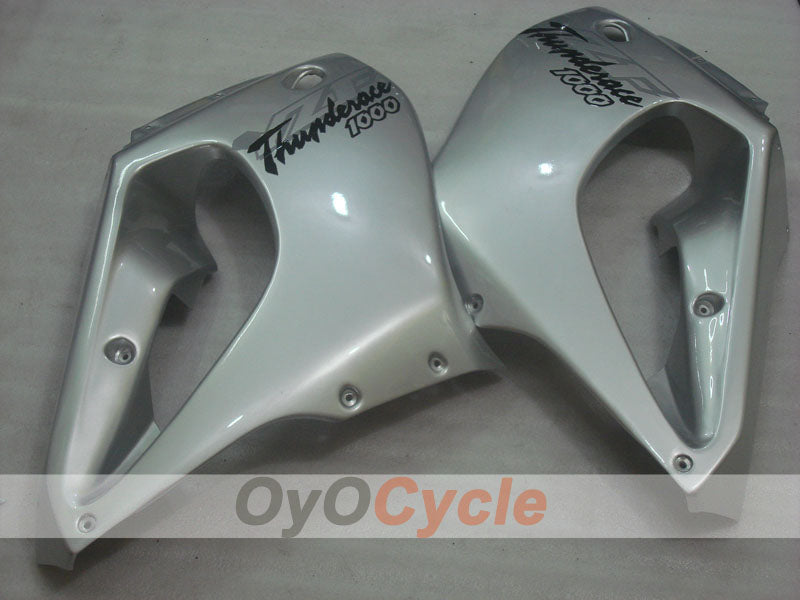 Carenatura completa per YZF1000R dal 97 al 07 - Nero, Argento - Stile originale #OYO87906435