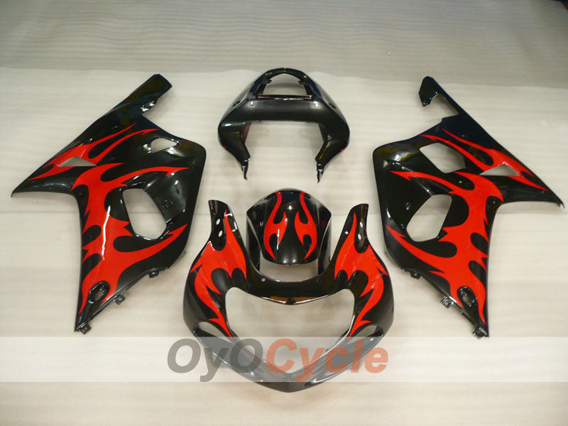 Kit carene a iniezione per GSX R1000 00-02 - Rosso, Nero - Stile Factory, Personalizzabile #OYO87905180 Immagine secondaria del prodotto