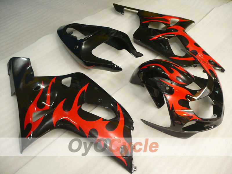Kit carene a iniezione per GSX R750 anni 00-03 - Rosso, Nero - Stile di fabbrica, Personalizza #OYO87905134 Immagine principale del prodotto