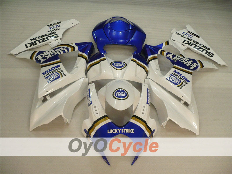 Carenatura a iniezione per GSX R1000 del 07-08 - Blu, Bianco - Lucky Strike, MOTUL #OYO87902104 Immagine secondaria del prodotto