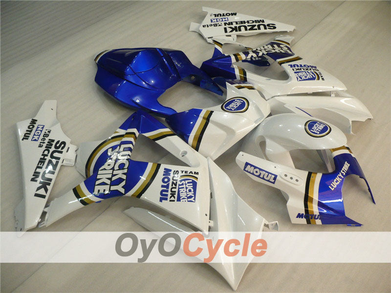 Carenatura a iniezione per GSX R1000 del 07-08 - Blu, Bianco - Lucky Strike, MOTUL #OYO87902104 Immagine principale del prodotto