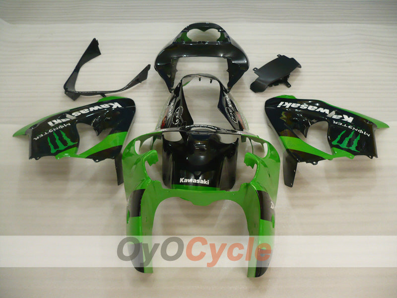 Carene complete per NINJA ZX-9R 02-03 - Verde, Nero - Monster #OYO87903051 Immagine secondaria del prodotto