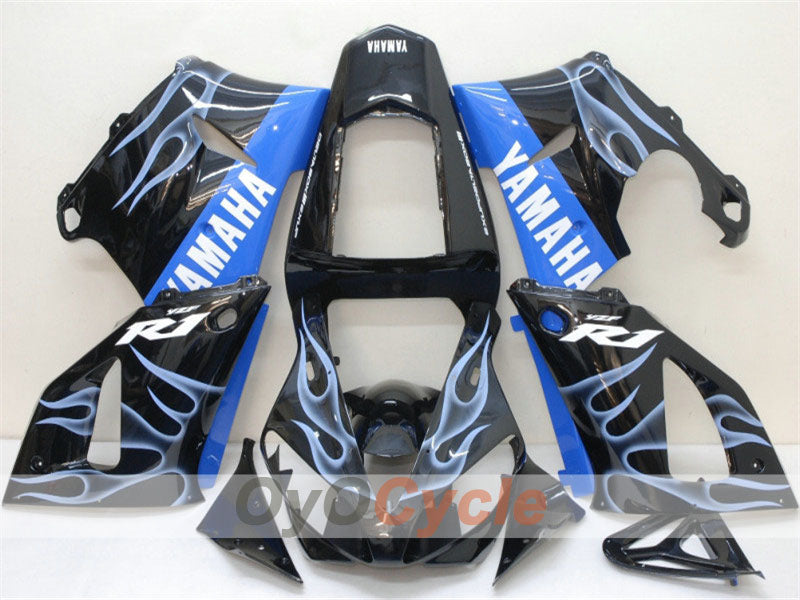 Kit carenatura a iniezione per YZF-R1 00-01 - Bianco, Nero - Fiamma #OYO87900764 Immagine principale del prodotto