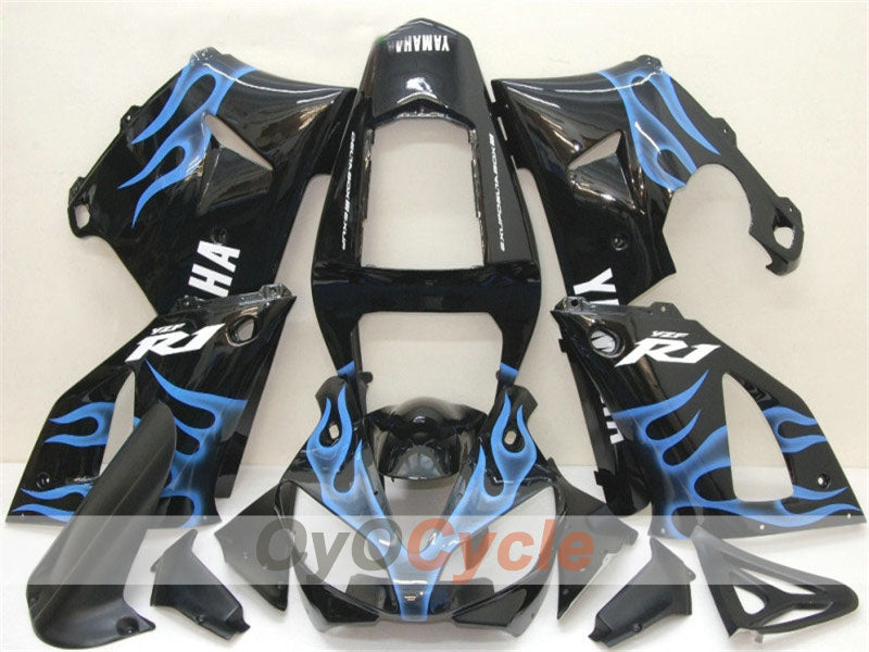 Kit carene a iniezione per YZF-R1 00-01 - Blu, Nero - Fiamma #OYO87900765 Immagine principale del prodotto