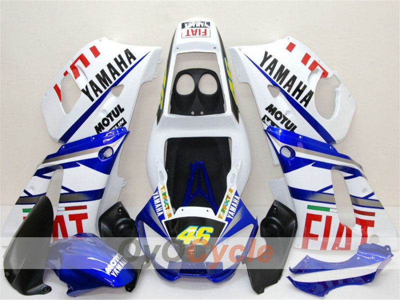 Kit carene a iniezione per 98-02 YZF-R6 - Blu, Bianco - FIAT, MOTUL #OYO87900984 Immagine principale del prodotto