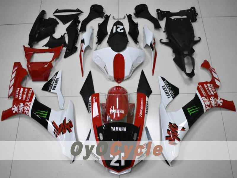 Kit carene a iniezione per YZF-R1 15-19 - Rosso, Bianco - Monster #OYO87914638 Immagine principale del prodotto