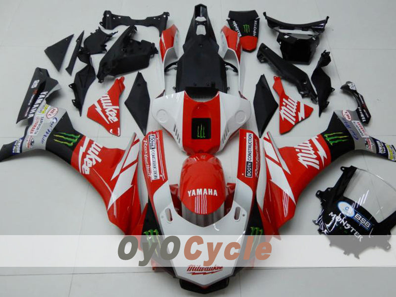 Kit carenatura a iniezione per YZF-R1 15-19 - Rosso, Bianco - Monster #OYO87914637 Immagine principale del prodotto