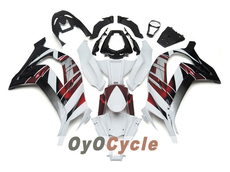 Kit carene a iniezione per NINJA ZX-10R 16-20 - Rosso, Bianco, Argento - Stile Fabbrica #OYO87914605 Immagine principale del prodotto
