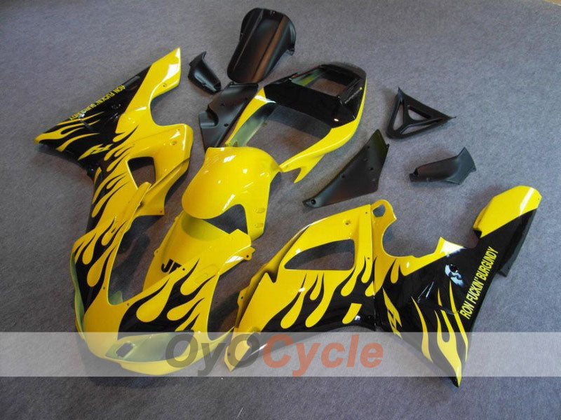 Kit carene a iniezione per YZF-R1 98-99 - Giallo, Nero - Fiamma #OYO87900742 Immagine principale del prodotto