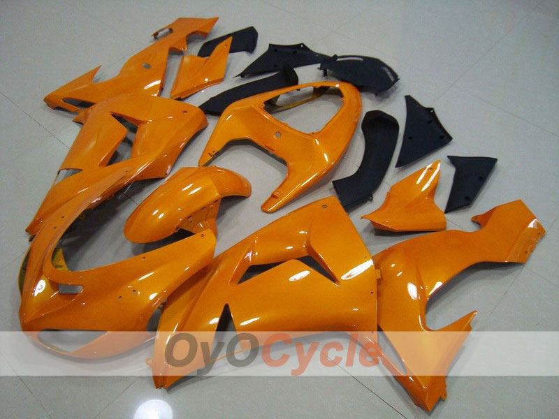 Kit carenatura a iniezione per NINJA ZX-10R 06-07 - Arancione, Nero - Stile di Fabbrica #OYO87901591 Immagine principale del prodotto