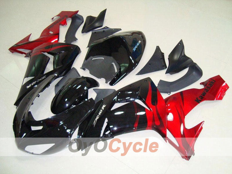 Carenatura a iniezione per NINJA ZX-10R 06-07 - Rosso, Nero - Fiamma #OYO87901619 Immagine principale del prodotto