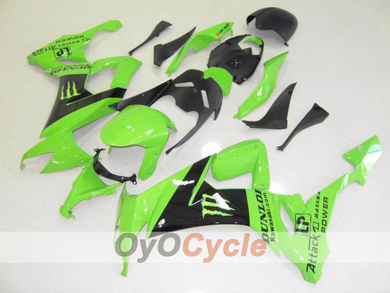 Kit carenatura a iniezione per NINJA ZX-10R 08-10 - Verde, Nero - Monster #OYO87901657 Immagine principale del prodotto