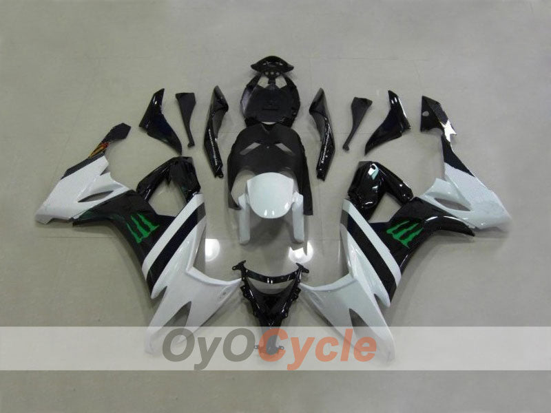 Kit Carene a Iniezione per NINJA ZX-10R 08-10 - Bianco, Nero - Monster #OYO87901649 Immagine principale del prodotto