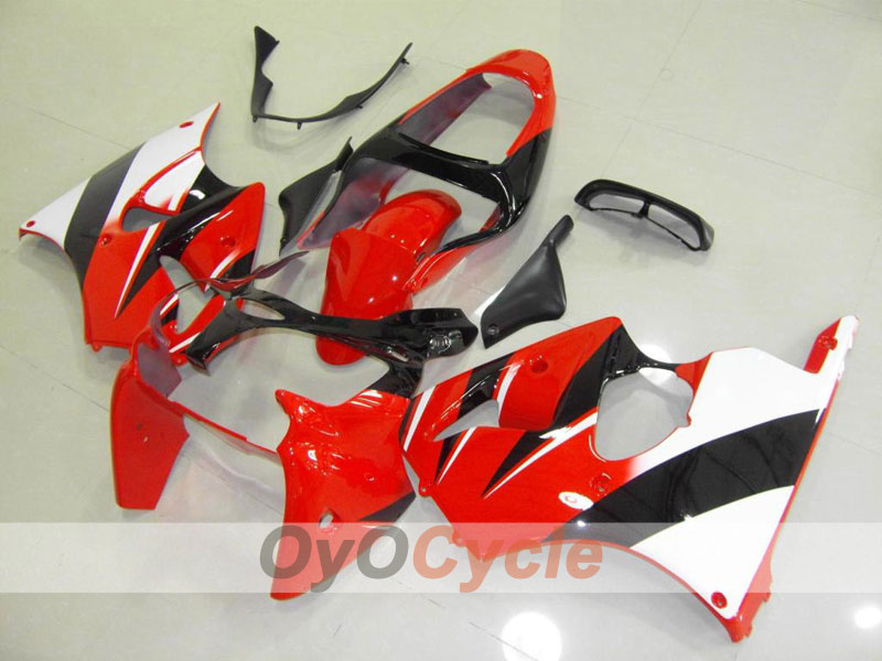 Carenatura a iniezione per NINJA ZX-6R 00-02 - Rosso, Nero - Stile di fabbrica #OYO87901707 Immagine principale del prodotto