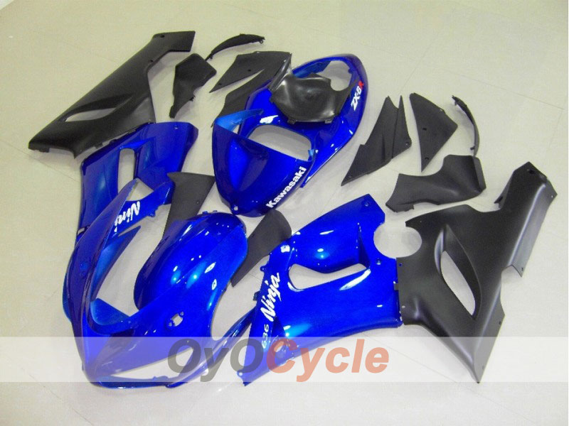 Kit carene a iniezione per NINJA ZX-6R 05-06 - Blu, Nero - Stile di fabbrica #OYO87901844 Immagine secondaria del prodotto