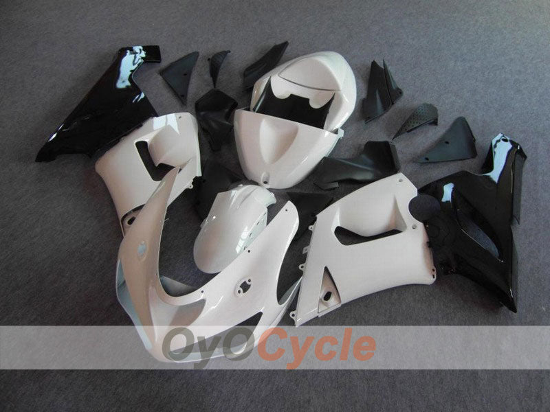 Kit carene a iniezione per NINJA ZX-6R 05-06 - Bianco, Nero - Stile fabbrica #OYO87901860 Immagine principale del prodotto