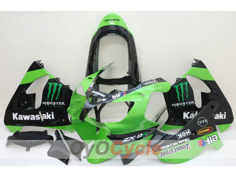 Kit carene per NINJA ZX-9R 00-01 - Verde, Nero - Monster #OYO87903029 Immagine principale del prodotto